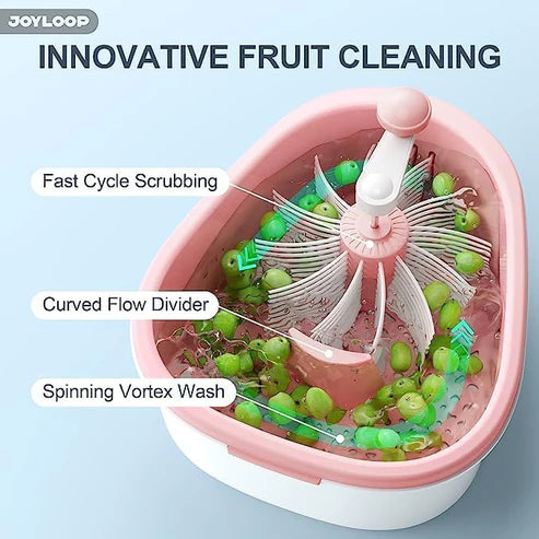 FreshRinse & Portable Fruit Cleaner for Chemical-Free Washing