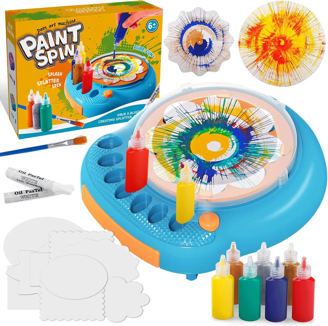 SpinSplash   Magical Spin Art Machine for Creative Fun