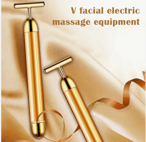 V-Shaped Electric Facial Massage Bar   Lift  Tone & Glow for Radiant Skin