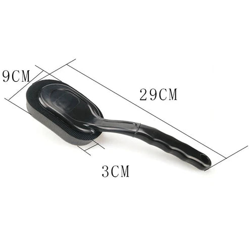 ShineGrip & Long Handle Tire Waxing Brush for Effortless Car Detailing