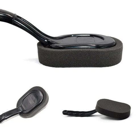 ShineGrip & Long Handle Tire Waxing Brush for Effortless Car Detailing