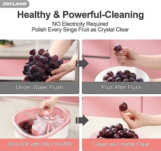 FreshRinse & Portable Fruit Cleaner for Chemical-Free Washing