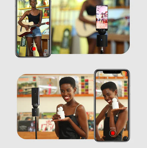 TrackGenie360 &  Rechargeable Smart Auto-Tracking PTZ Camera Mount for Live Streaming