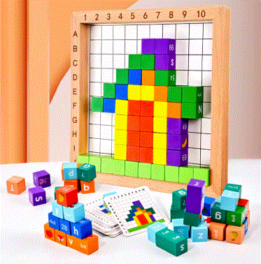 MathMaster &  Wooden Multiplication Board Game for Smart Kids Learning