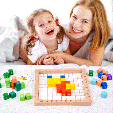 MathMaster &  Wooden Multiplication Board Game for Smart Kids Learning